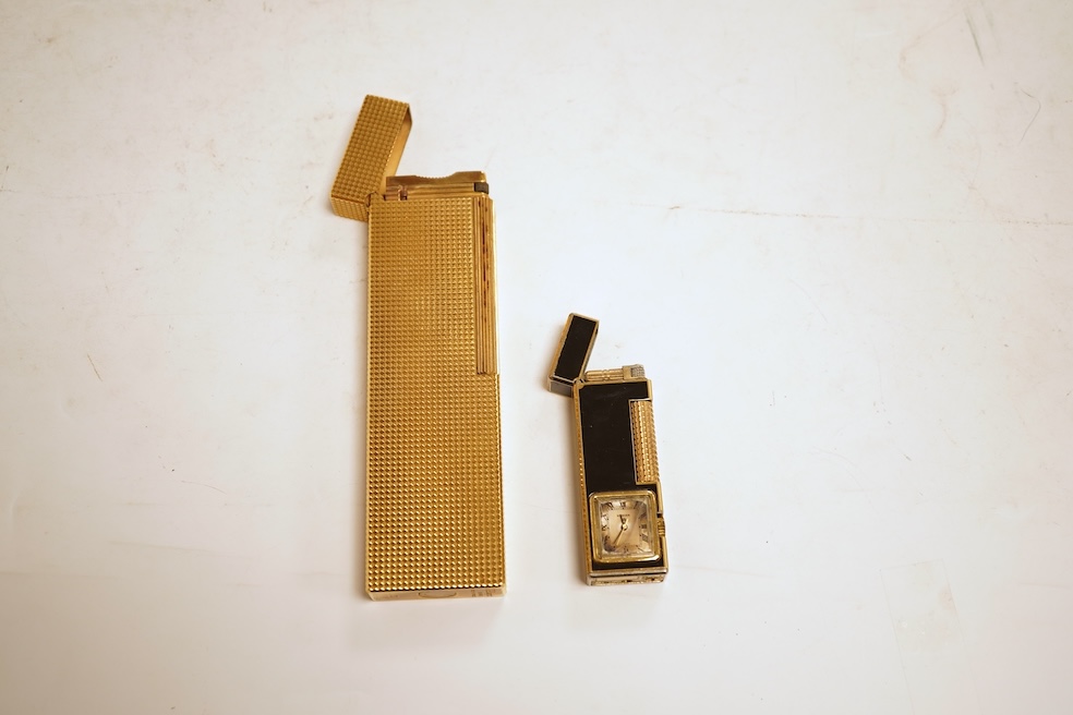 A Dupont table lighter and a ‘Twinkle 5’ lighter/timepiece